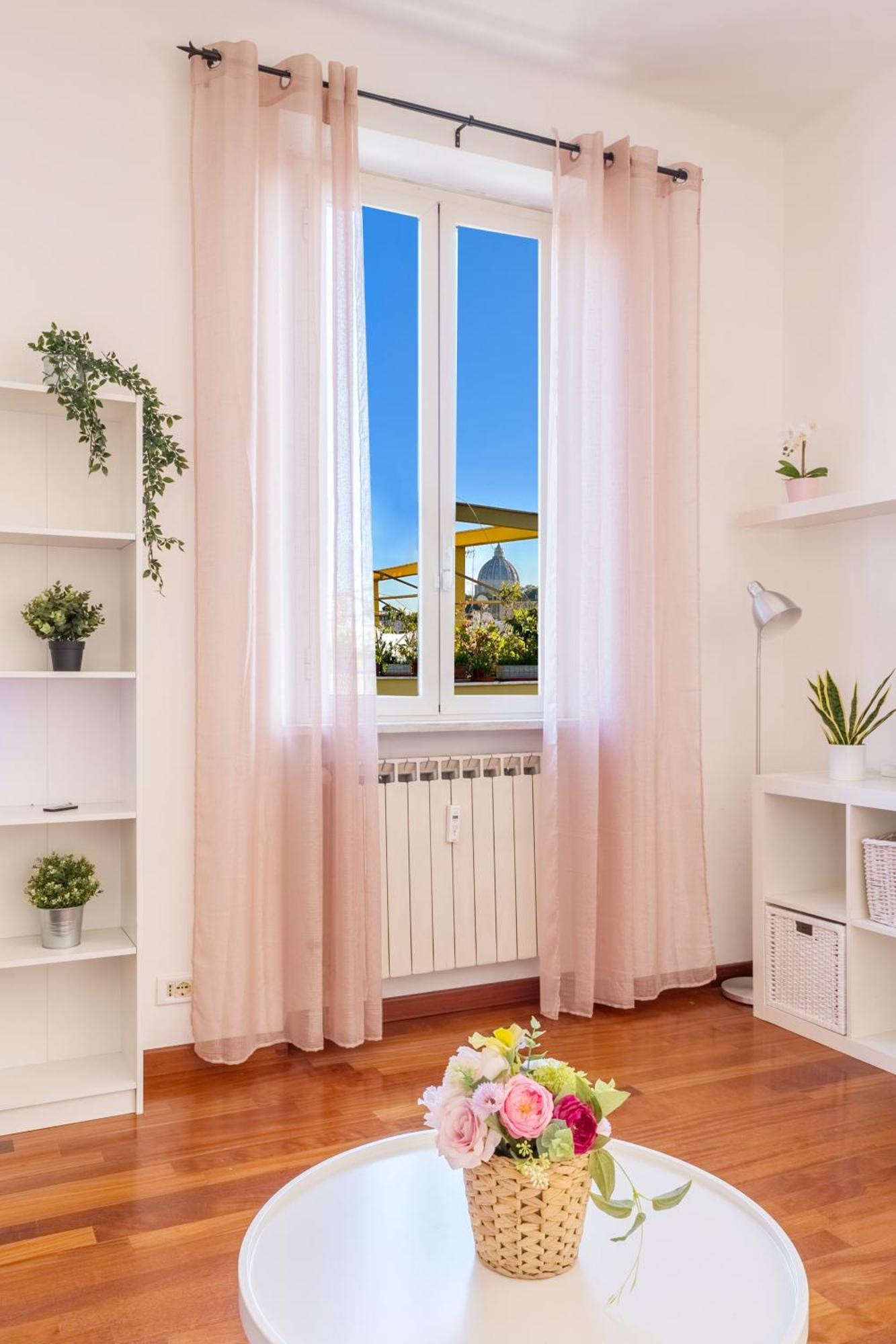 Welcome Dhome - Cozy Penthouse With St. Peter View Рим Екстериор снимка