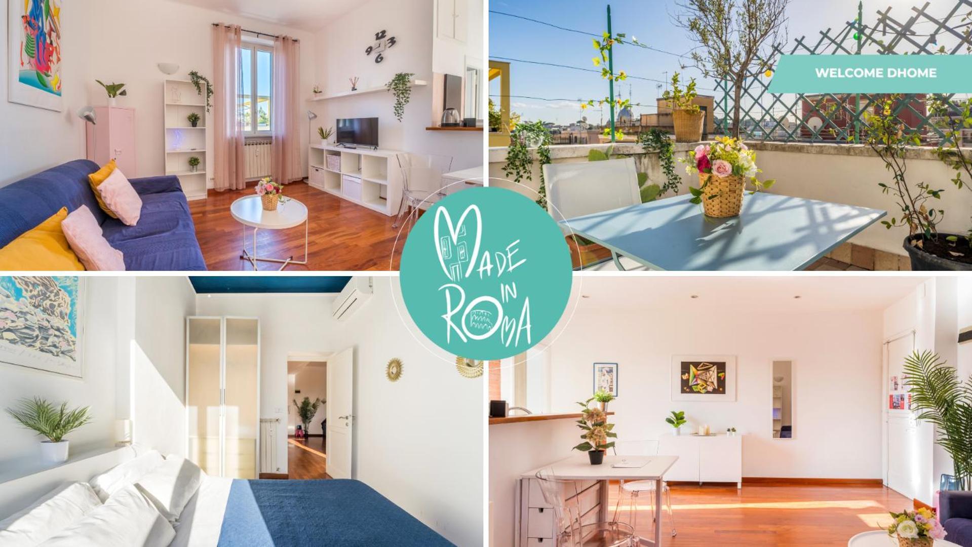 Welcome Dhome - Cozy Penthouse With St. Peter View Рим Екстериор снимка